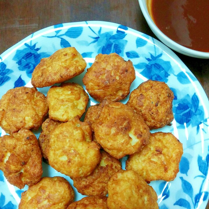 簡単・節約　鶏挽き肉でチキンナゲット